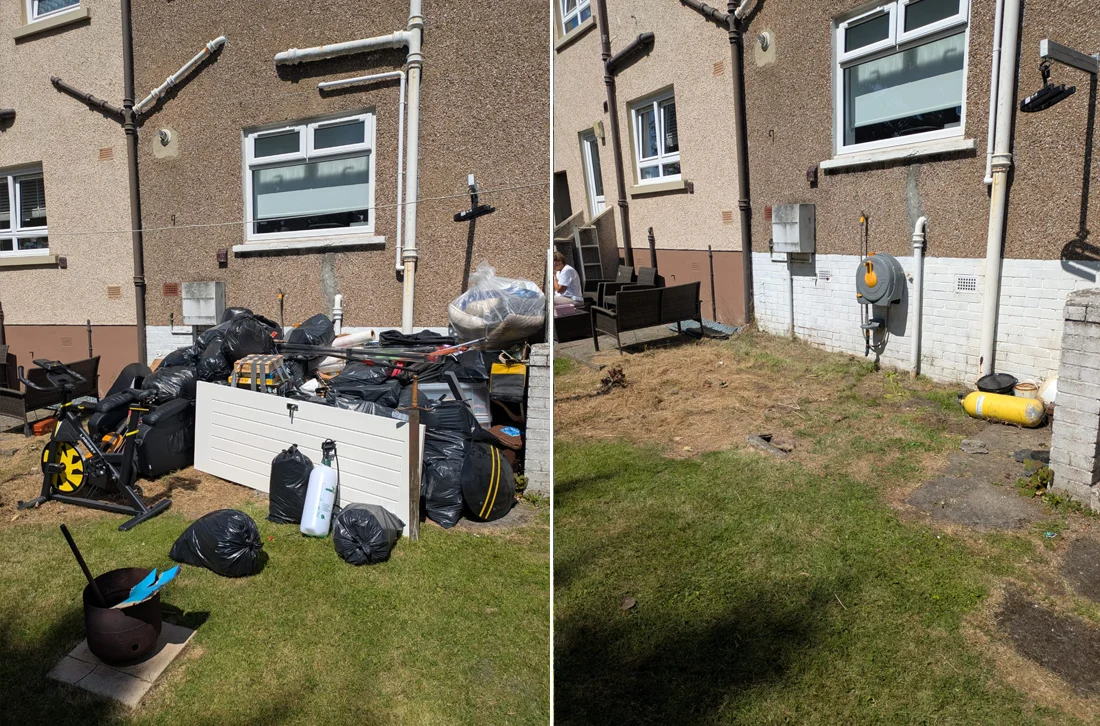 House clearance job completed in Coatbridge, Glasgow