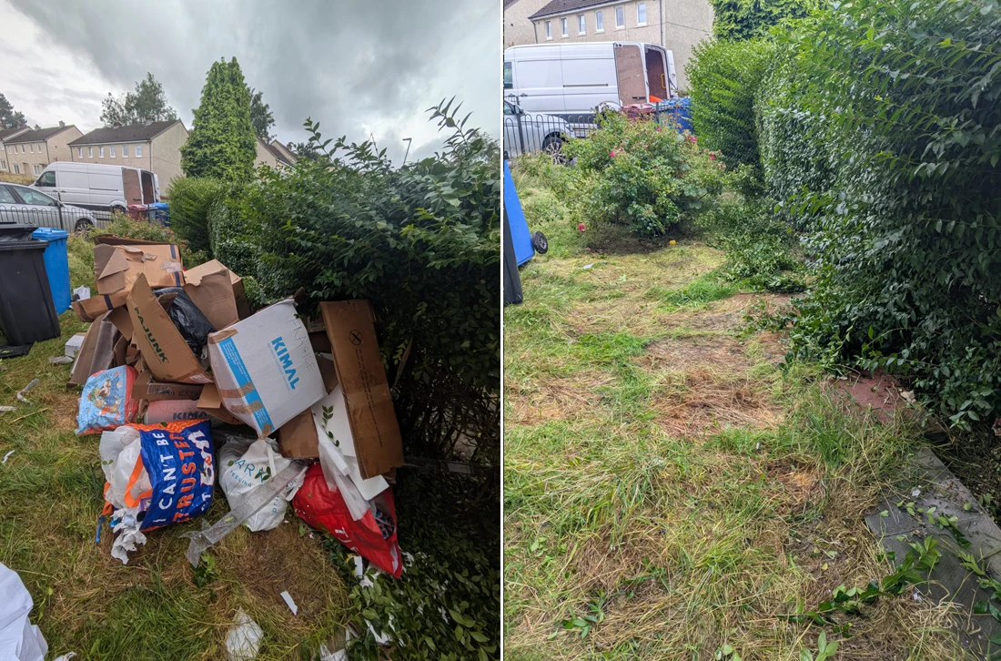 House clearance job completed in Hamilton, Glasgow